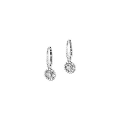 Veron Roques sleeper earrings, white gold and diamonds