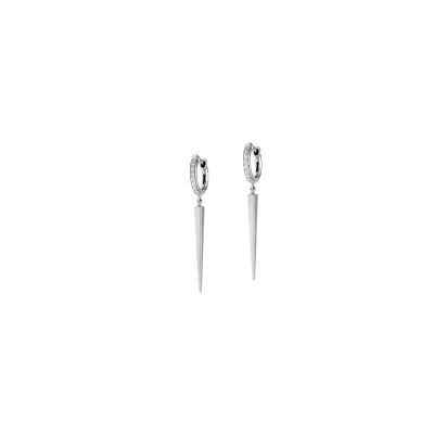 Veron Roques Stalactite earrings, white gold and diamonds