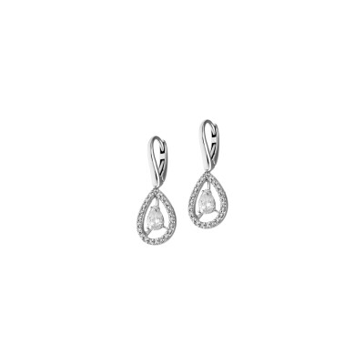 Veron Roques earrings, white gold and diamonds