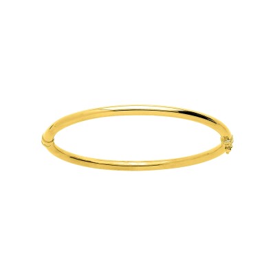 Bracelet Jonc lisse en or jaune