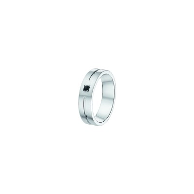 Alliance fantaisie en palladium et diamants