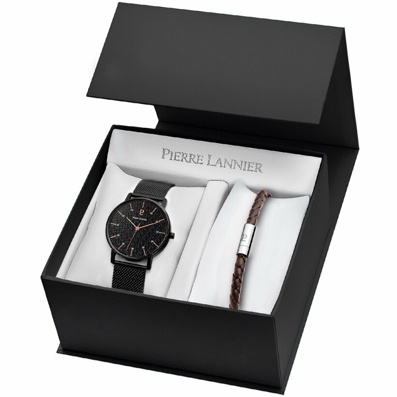 Coffret de montre Pierre Lannier Cityline 383C438 et un bracelet supplémentaire