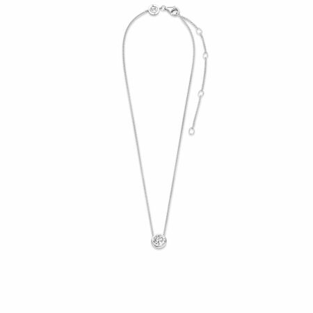 Collier Ti Sento en argent et zircon, 42cm