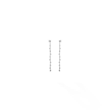 Boucles d'oreilles Veron Roques en or blanc