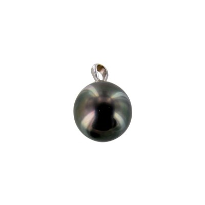 Pendentif en or blanc et perle de culture de Tahiti