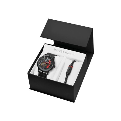 Coffret de montre Pierre Lannier Paddock 384B439 et un bracelet