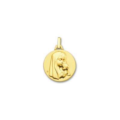 Médaille Vierge en or jaune