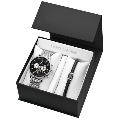 Coffret de montre Pierre Lannier Baron et bracelet supplémentaire 387C131