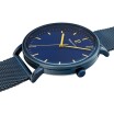 Coffret de montre Pierre Lannier Essential et bracelet en cuir bleu 388C466