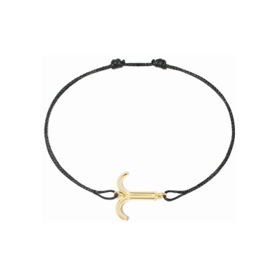 Bracelet sur cordon dinh van Les Signes Bélier en or jaune