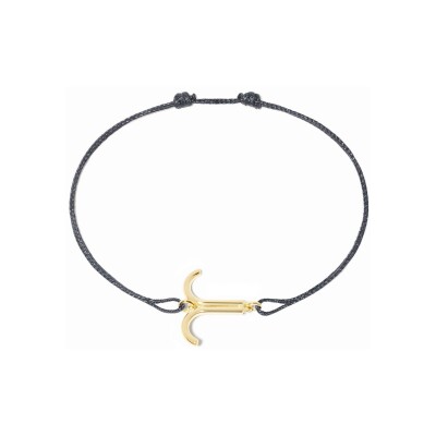 Bracelet sur cordon dinh van Les Signes Bélier en or jaune