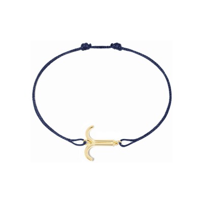 Bracelet sur cordon dinh van Les Signes Bélier en or jaune