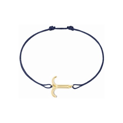 Bracelet sur cordon dinh van Les Signes Bélier en or jaune