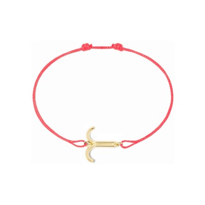 Bracelet sur cordon dinh van Les Signes Bélier en or jaune