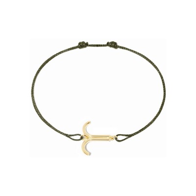 Bracelet sur cordon dinh van Les Signes Bélier en or jaune