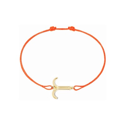 Bracelet sur cordon dinh van Les Signes Bélier en or jaune