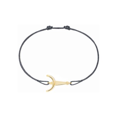 Bracelet sur cordon dinh van Les Signes Taureau en or jaune