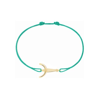 Bracelet sur cordon dinh van Les Signes Taureau en or jaune