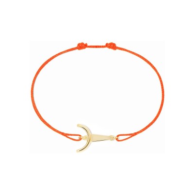 Bracelet sur cordon dinh van Les Signes Taureau en or jaune