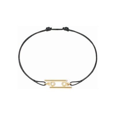Bracelet sur cordon dinh van Les Signes Cancer en or jaune