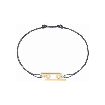 Bracelet sur cordon dinh van Les Signes Cancer en or jaune
