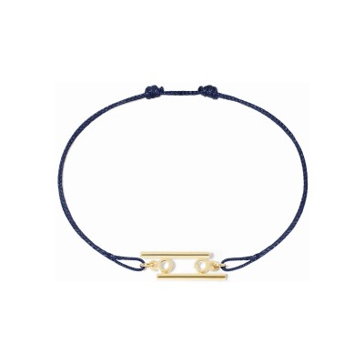 Bracelet sur cordon dinh van Les Signes Cancer en or jaune