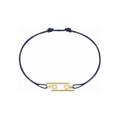 Bracelet sur cordon dinh van Les Signes Cancer en or jaune