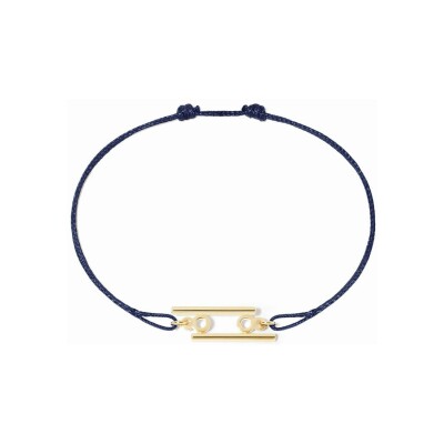 Bracelet sur cordon dinh van Les Signes Cancer en or jaune