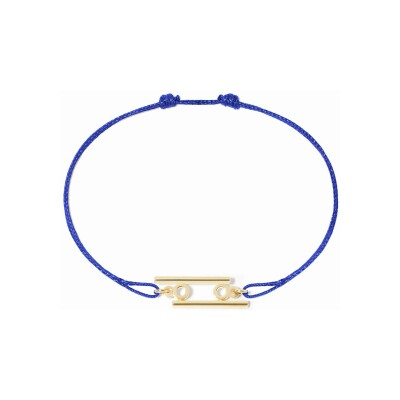 Bracelet sur cordon dinh van Les Signes Cancer en or jaune