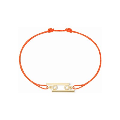 Bracelet sur cordon dinh van Les Signes Cancer en or jaune