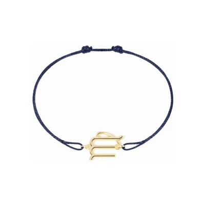 Bracelet sur cordon dinh van Les Signes Vierge en or jaune