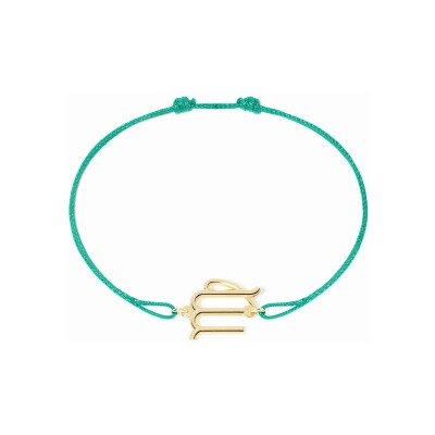 Bracelet sur cordon dinh van Les Signes Vierge en or jaune