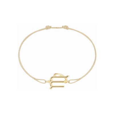 Bracelet sur cordon dinh van Les Signes Vierge en or jaune
