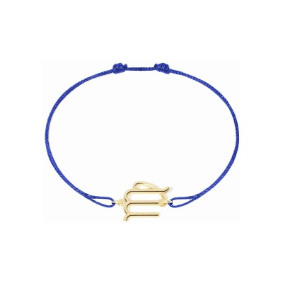 Bracelet sur cordon dinh van Les Signes Vierge en or jaune