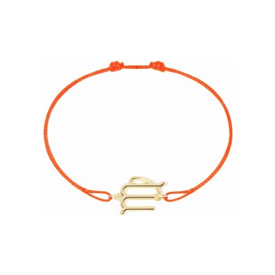 Bracelet sur cordon dinh van Les Signes Vierge en or jaune