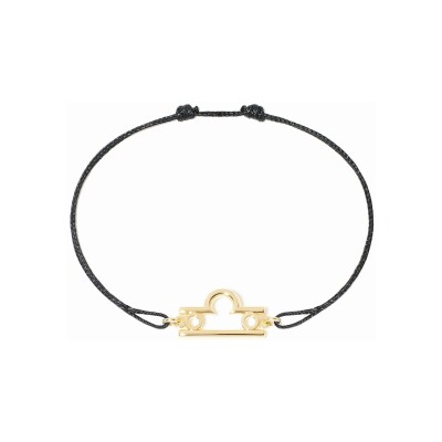 Bracelet sur cordon dinh van Les Signes Balance en or jaune