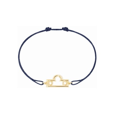 Bracelet sur cordon dinh van Les Signes Balance en or jaune