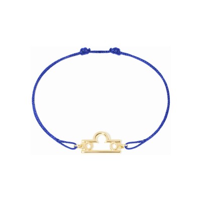 Bracelet sur cordon dinh van Les Signes Balance en or jaune