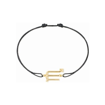 Bracelet sur cordon dinh van Les Signes Scorpion en or jaune