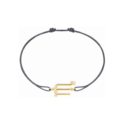 Bracelet sur cordon dinh van Les Signes Scorpion en or jaune