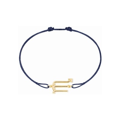 Bracelet sur cordon dinh van Les Signes Scorpion en or jaune