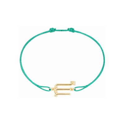 Bracelet sur cordon dinh van Les Signes Scorpion en or jaune