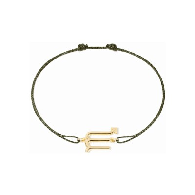 Bracelet sur cordon dinh van Les Signes Scorpion en or jaune