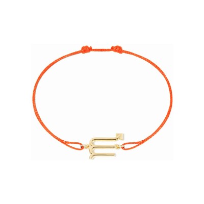 Bracelet sur cordon dinh van Les Signes Scorpion en or jaune