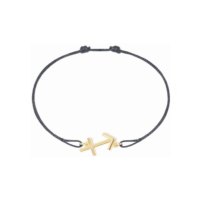Bracelet sur cordon dinh van Les Signes Sagittaire en or jaune