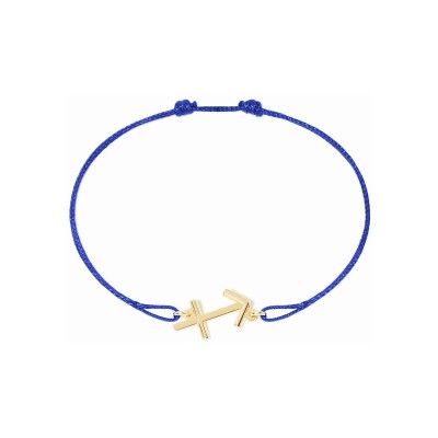 Bracelet sur cordon dinh van Les Signes Sagittaire en or jaune