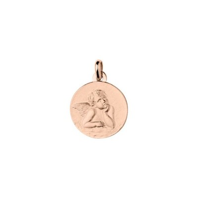 Médaille Ange en or rose