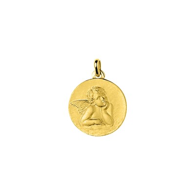 Médaille ange en or jaune