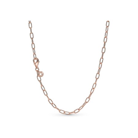 Collier Pandora en métal doré rose, 50cm