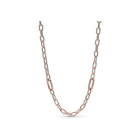 Collier Pandora en métal doré rose, 50cm